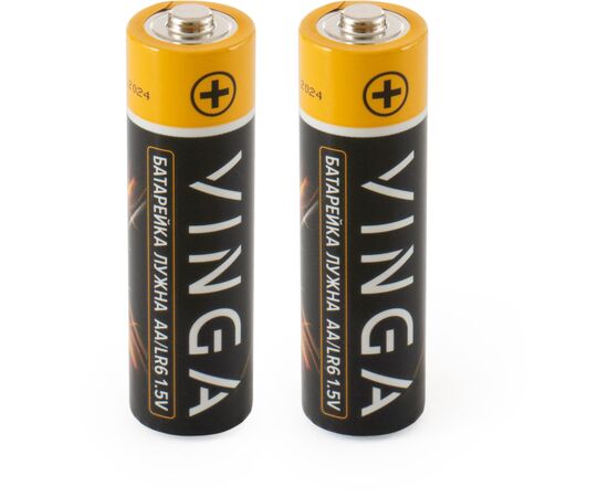 Батарейка AA LR6 Alkaline 2pcs Blister Vinga (VJABAA2), изображение 2 Батарейка AA LR6 Alkaline 2pcs Blister Vinga (VJABAA2), изображение 2