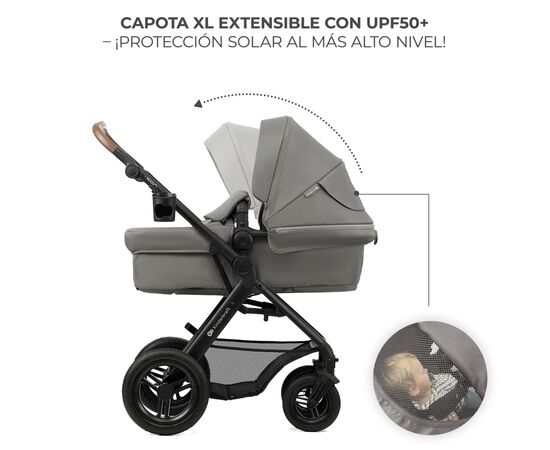 Коляска Kinderkraft 3 в 1 Moov 2 Air Light Gray (KSMOOV02LGR3000) (5902533925940), изображение 4 Коляска Kinderkraft 3 в 1 Moov 2 Air Light Gray (KSMOOV02LGR3000) (5902533925940), изображение 4