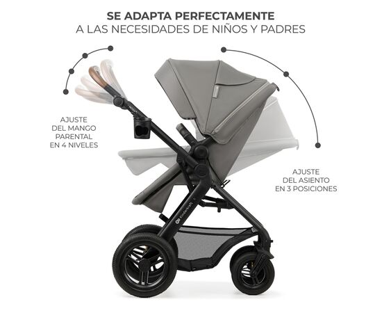 Коляска Kinderkraft 3 в 1 Moov 2 Air Light Gray (KSMOOV02LGR3000) (5902533925940), изображение 5 Коляска Kinderkraft 3 в 1 Moov 2 Air Light Gray (KSMOOV02LGR3000) (5902533925940), изображение 5