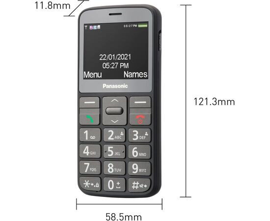 Мобильный телефон Panasonic KX-TU160 Black (KX-TU160EXB), изображение 11 Мобильный телефон Panasonic KX-TU160 Black (KX-TU160EXB), изображение 11