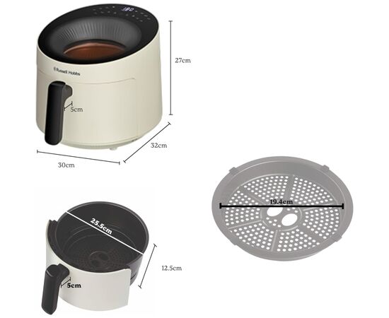 Мультипечь Russell Hobbs Satisfry Panoramic (27421-56), изображение 6 Мультипечь Russell Hobbs Satisfry Panoramic (27421-56), изображение 6