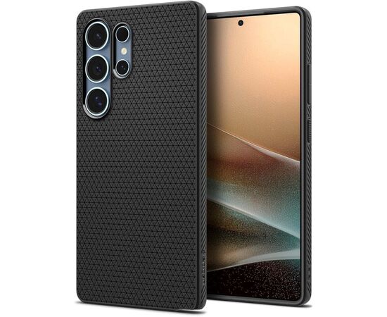Чехол для мобильного телефона Spigen Samsung Galaxy S25 Ultra, Liquid Air, Matte Black (ACS08953), изображение 6 Чехол для мобильного телефона Spigen Samsung Galaxy S25 Ultra, Liquid Air, Matte Black (ACS08953), изображение 6