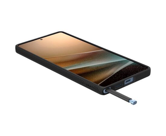 Чехол для мобильного телефона Spigen Samsung Galaxy S25 Ultra, Liquid Air, Matte Black (ACS08953), изображение 9 Чехол для мобильного телефона Spigen Samsung Galaxy S25 Ultra, Liquid Air, Matte Black (ACS08953), изображение 9