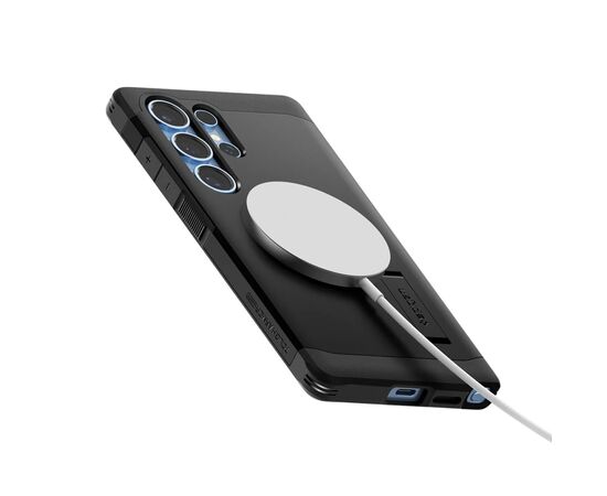 Чехол для мобильного телефона Spigen Samsung Galaxy S25 Ultra, Tough Armor MagFit, Black (ACS08964), изображение 5 Чехол для мобильного телефона Spigen Samsung Galaxy S25 Ultra, Tough Armor MagFit, Black (ACS08964), изображение 5