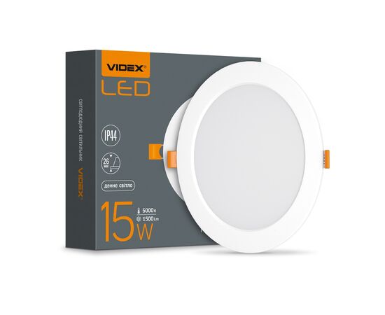 Светильник Videx LED 15W 5000K 220V (VL-DLBR-155), изображение 4 Светильник Videx LED 15W 5000K 220V (VL-DLBR-155), изображение 4