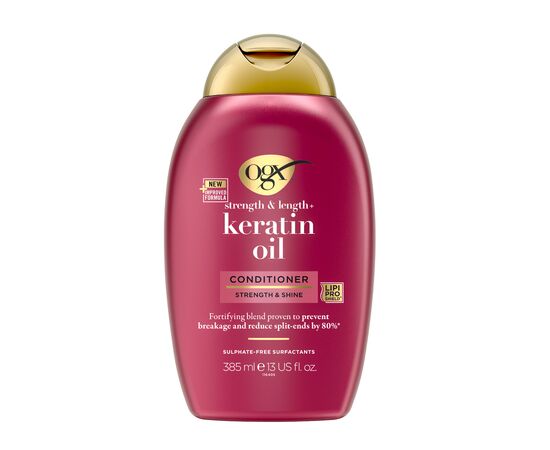 Кондиционер для волос OGX Keratin Oil против ломкости с кератиновым маслом 385 мл (0022796977526)