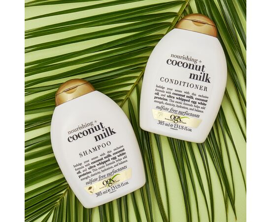 Шампунь OGX Coconut Milk Питательный с кокосовым молоком 385 мл (0022796970053), изображение 8 Шампунь OGX Coconut Milk Питательный с кокосовым молоком 385 мл (0022796970053), изображение 8