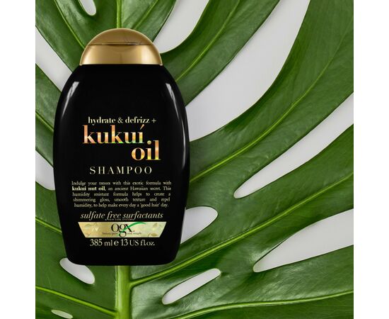 Шампунь OGX Kukui Oil Увлажнение и гладкость 385 мл (0022796974211), изображение 2 Шампунь OGX Kukui Oil Увлажнение и гладкость 385 мл (0022796974211), изображение 2