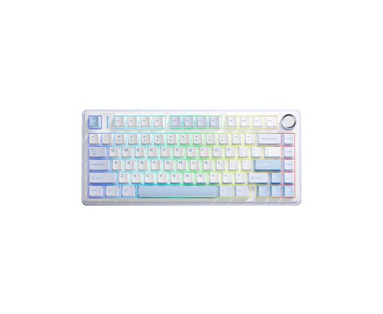 Клавиатура Aula F75 Gasket Greywood V3 switch Hot-Swap PBT Wireless/Bluetooth/USB Blue (6948391208633)