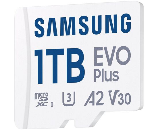 Карта памяти Samsung 1TB microSDXC Class UHS-I U3 V30 A2 EVO Plus + SD Adapter (MB-MC1T0SA/EU)