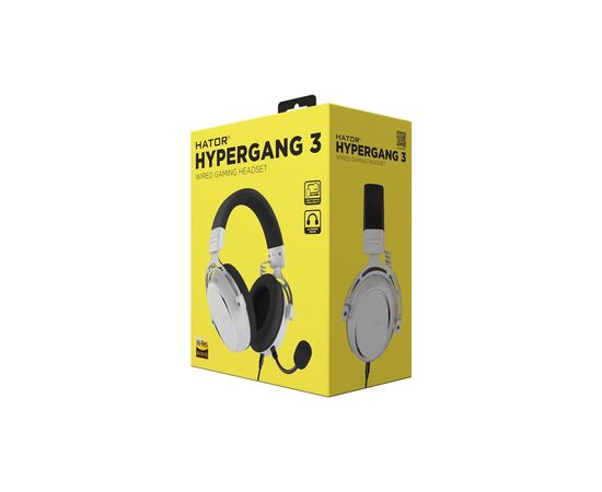Наушники Hator Hypergang 3 Hi-Res White (ESH06), изображение 9 Наушники Hator Hypergang 3 Hi-Res White (ESH06), изображение 9