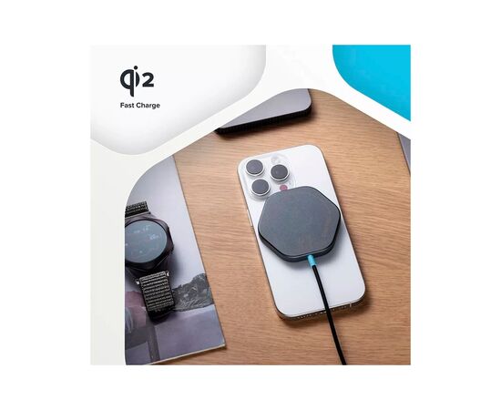 Зарядное устройство Canyon wireless charger HEXAGON 110 Dark Grey Blue (CNS-WCS110), изображение 7 Зарядное устройство Canyon wireless charger HEXAGON 110 Dark Grey Blue (CNS-WCS110), изображение 7