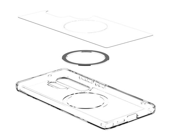 Чехол для мобильного телефона Spigen Samsung Galaxy S25 Ultra, Ultra Hybrid MagFit, Clear White (ACS08956), изображение 10 Чехол для мобильного телефона Spigen Samsung Galaxy S25 Ultra, Ultra Hybrid MagFit, Clear White (ACS08956), изображение 10