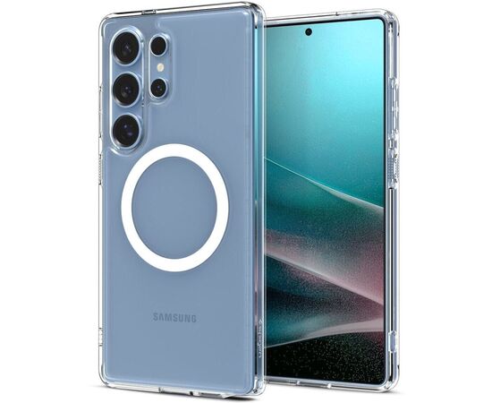 Чехол для мобильного телефона Spigen Samsung Galaxy S25 Ultra, Ultra Hybrid MagFit, Clear White (ACS08956), изображение 7 Чехол для мобильного телефона Spigen Samsung Galaxy S25 Ultra, Ultra Hybrid MagFit, Clear White (ACS08956), изображение 7