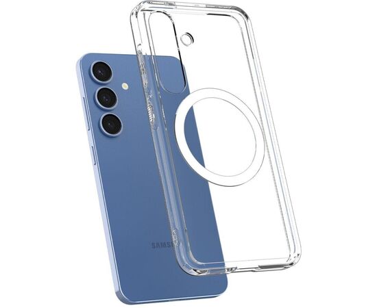 Чехол для мобильного телефона Spigen Samsung Galaxy S25+, Ultra Hybrid MagFit, Clear White (ACS08981), изображение 7 Чехол для мобильного телефона Spigen Samsung Galaxy S25+, Ultra Hybrid MagFit, Clear White (ACS08981), изображение 7