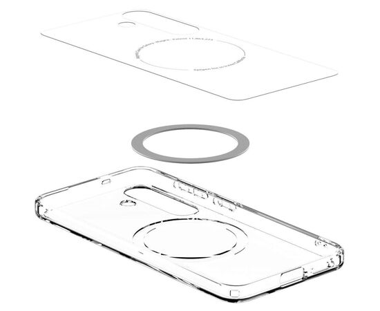 Чехол для мобильного телефона Spigen Samsung Galaxy S25+, Ultra Hybrid MagFit, Clear White (ACS08981), изображение 8 Чехол для мобильного телефона Spigen Samsung Galaxy S25+, Ultra Hybrid MagFit, Clear White (ACS08981), изображение 8