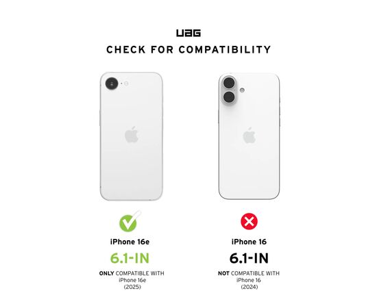Чехол для мобильного телефона UAG iPhone 16E (4th Gen, 2025), Plyo, Ice (114502114343), изображение 7