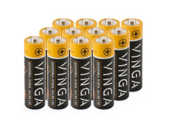 Батарейка AA LR6 Alkaline 12pcs Blister Vinga (VJABAA12), изображение 2 Батарейка AA LR6 Alkaline 12pcs Blister Vinga (VJABAA12), изображение 2