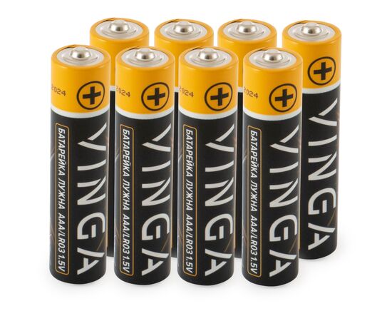 Батарейка AAA LR03 Alkaline 8pcs Blister Vinga (VJABAAA8), изображение 2 Батарейка AAA LR03 Alkaline 8pcs Blister Vinga (VJABAAA8), изображение 2