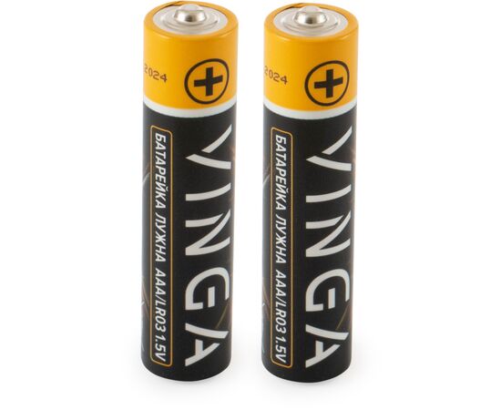 Батарейка AAA LR03 Alkaline 2pcs Blister Vinga (VJABAAA2), изображение 2 Батарейка AAA LR03 Alkaline 2pcs Blister Vinga (VJABAAA2), изображение 2