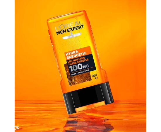 Гель для душа L'Oreal Paris Men Expert Hydra Energetic 300 мл (3600523535972), изображение 6 Гель для душа L'Oreal Paris Men Expert Hydra Energetic 300 мл (3600523535972), изображение 6