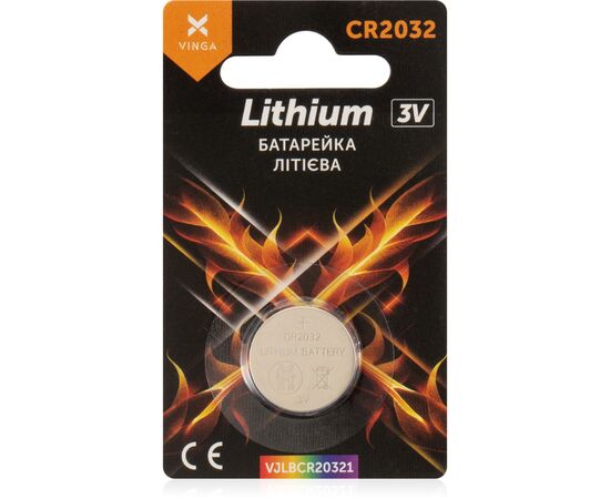 Батарейка CR2032 Lithium Vinga (VJLBCR20321)