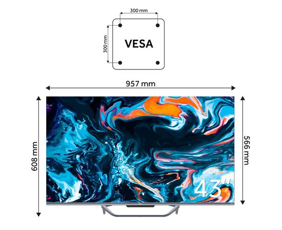 Телевизор Haier H43Q800UX, изображение 3 Телевизор Haier H43Q800UX, изображение 3