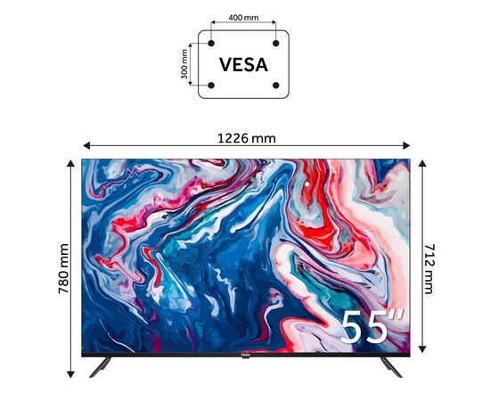 Телевизор Haier H55K801UG, изображение 3 Телевизор Haier H55K801UG, изображение 3