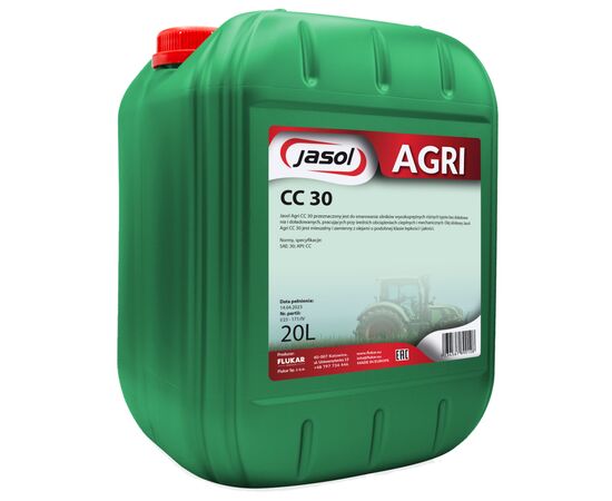 Моторна олива JASOL AGRI CC 30 SAE30 20л (CC3020)