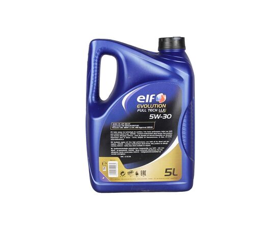 Моторное масло ELF EVOL. FULLTECH LLX 5w30 5л, изображение 2 Моторное масло ELF EVOL. FULLTECH LLX 5w30 5л, изображение 2
