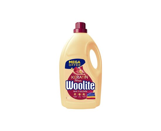 Гель для прання Woolite Для кольорових тканин З кератином 4.5 л (5900627056938)