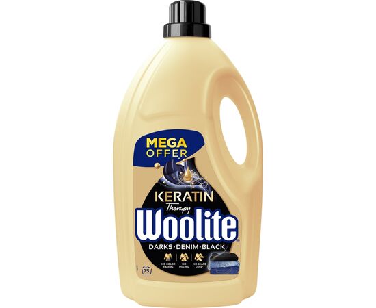 Гель для прання Woolite Для чорних, темних та джинсових тканин З кератином 4.5 л (5900627056945)