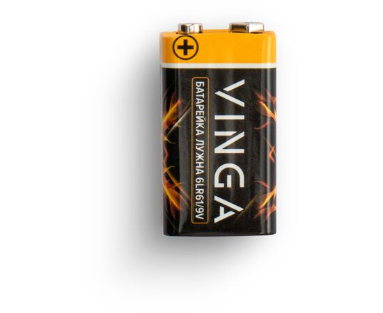 Батарейка 9V 6LR61 Alkaline Vinga (VJAB9V1), изображение 5 Батарейка 9V 6LR61 Alkaline Vinga (VJAB9V1), изображение 5