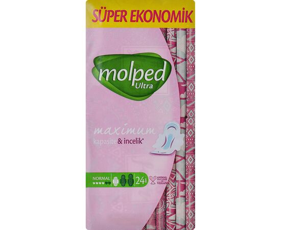 Гигиенические прокладки Molped Ultra Normal 4 капли 24 шт. (8690536829095)