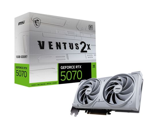 Видеокарта MSI GeForce RTX5070 12Gb VENTUS 2X OC WHITE (RTX 5070 12G VENTUS 2X OC WHITE), изображение 6 Видеокарта MSI GeForce RTX5070 12Gb VENTUS 2X OC WHITE (RTX 5070 12G VENTUS 2X OC WHITE), изображение 6