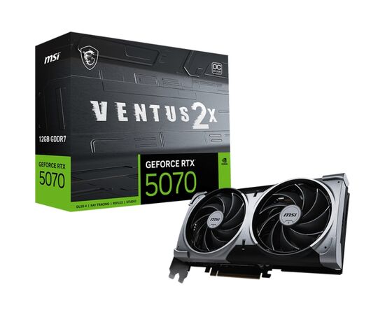 Видеокарта MSI GeForce RTX5070 12Gb VENTUS 2X OC (RTX 5070 12G VENTUS 2X OC), изображение 6 Видеокарта MSI GeForce RTX5070 12Gb VENTUS 2X OC (RTX 5070 12G VENTUS 2X OC), изображение 6