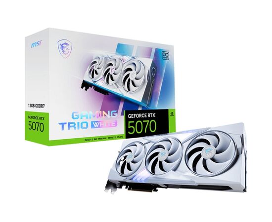 Видеокарта MSI GeForce RTX5070 12Gb GAMING TRIO OC WHITE (RTX 5070 12G GAMING TRIO OC WHITE), изображение 7 Видеокарта MSI GeForce RTX5070 12Gb GAMING TRIO OC WHITE (RTX 5070 12G GAMING TRIO OC WHITE), изображение 7