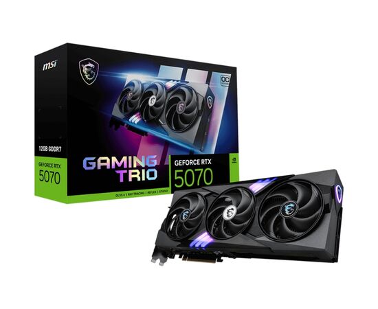 Видеокарта MSI GeForce RTX5070 12Gb GAMING TRIO OC (RTX 5070 12G GAMING TRIO OC), изображение 7 Видеокарта MSI GeForce RTX5070 12Gb GAMING TRIO OC (RTX 5070 12G GAMING TRIO OC), изображение 7