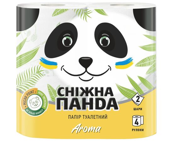 Туалетная бумага Сніжна Панда Super Absorb Aroma 2 слоя 4 рулона (4820183972934)
