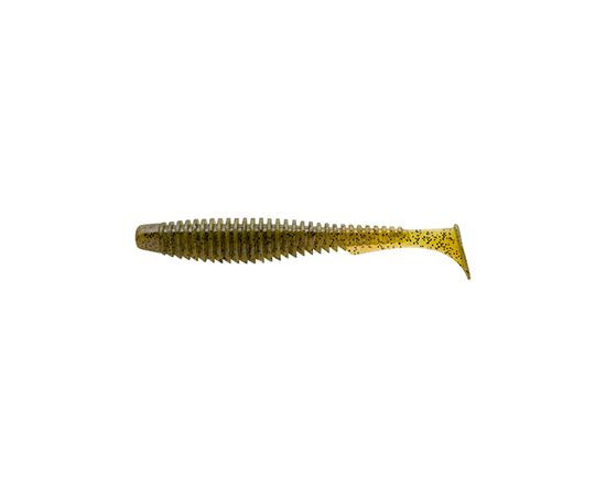 Силикон рыболовный FishUP U-Shad 4" 074 - Green Pumpkin Seed (8шт/уп) (1862.03.16)