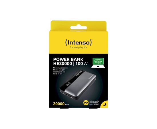 Батарея универсальная Intenso HE20000 20000mAh PD/3.0/100W (7350050), изображение 3 Батарея универсальная Intenso HE20000 20000mAh PD/3.0/100W (7350050), изображение 3