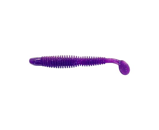 Силикон рыболовный Reins Bubbling Shad 4" 567 Lilac Silver & Blue Flake (8 шт/уп.) (1552.03.92)