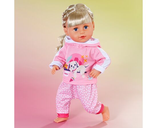 Аксессуар к кукле Zapf Набор одежды для куклы Baby Вorn - Розовый спортивный костюм (837313), изображение 5 Аксессуар к кукле Zapf Набор одежды для куклы Baby Вorn - Розовый спортивный костюм (837313), изображение 5