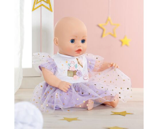 Аксессуар к кукле Zapf Одежда для куклы Baby Annabell - Сиреневое платье (710296), изображение 3 Аксессуар к кукле Zapf Одежда для куклы Baby Annabell - Сиреневое платье (710296), изображение 3