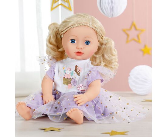 Аксессуар к кукле Zapf Одежда для куклы Baby Annabell - Сиреневое платье (710296), изображение 4 Аксессуар к кукле Zapf Одежда для куклы Baby Annabell - Сиреневое платье (710296), изображение 4