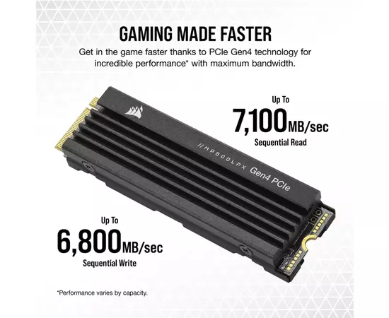 Накопитель SSD M.2 2280 4TB MP600PRO LPX Corsair (CSSD-F4000GBMP600PLP), изображение 11 Накопитель SSD M.2 2280 4TB MP600PRO LPX Corsair (CSSD-F4000GBMP600PLP), изображение 11