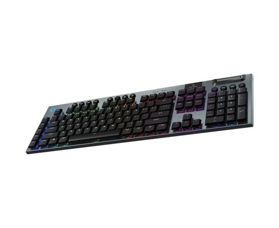 Клавиатура Logitech G915 X Lightspeed Switch-Clicky Wireless/Bluetooth/USB UA Black (920-012709), изображение 4 Клавиатура Logitech G915 X Lightspeed Switch-Clicky Wireless/Bluetooth/USB UA Black (920-012709), изображение 4