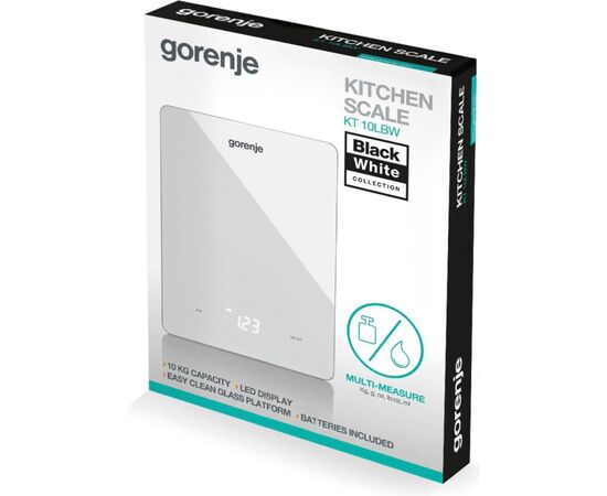 Весы кухонные Gorenje KT10LBW, изображение 3