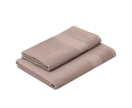 Полотенце Ardesto набор махровых Essence 50х90 см, 70х140 см, 2шт, 100% хлопок, бежевый (ART2358BE), изображение 2