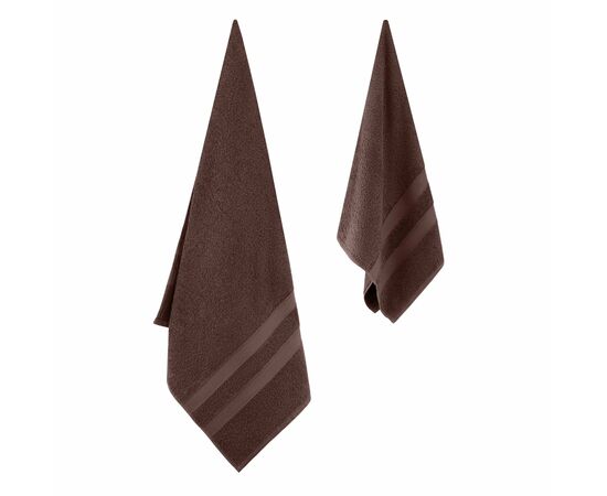 Полотенце Ardesto набор махровых Splendid 50х90 см, 70х140 см, 2шт, 100% хлопок, коричневый (ART2359BR), изображение 5 Полотенце Ardesto набор махровых Splendid 50х90 см, 70х140 см, 2шт, 100% хлопок, коричневый (ART2359BR), изображение 5